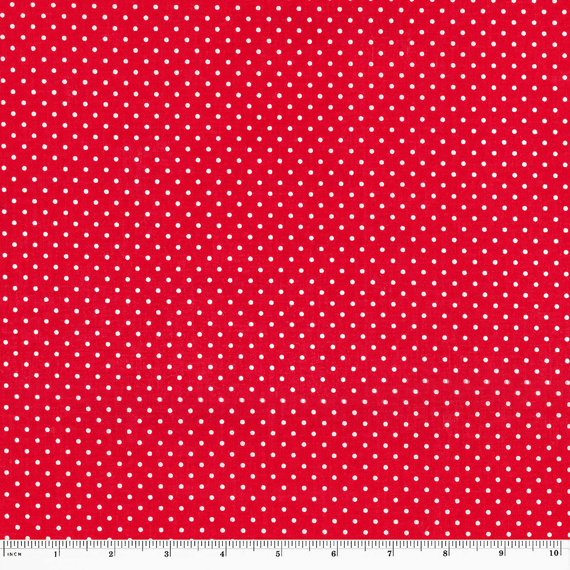Fabric Traditions Red Polka Dot Cotton Fabric